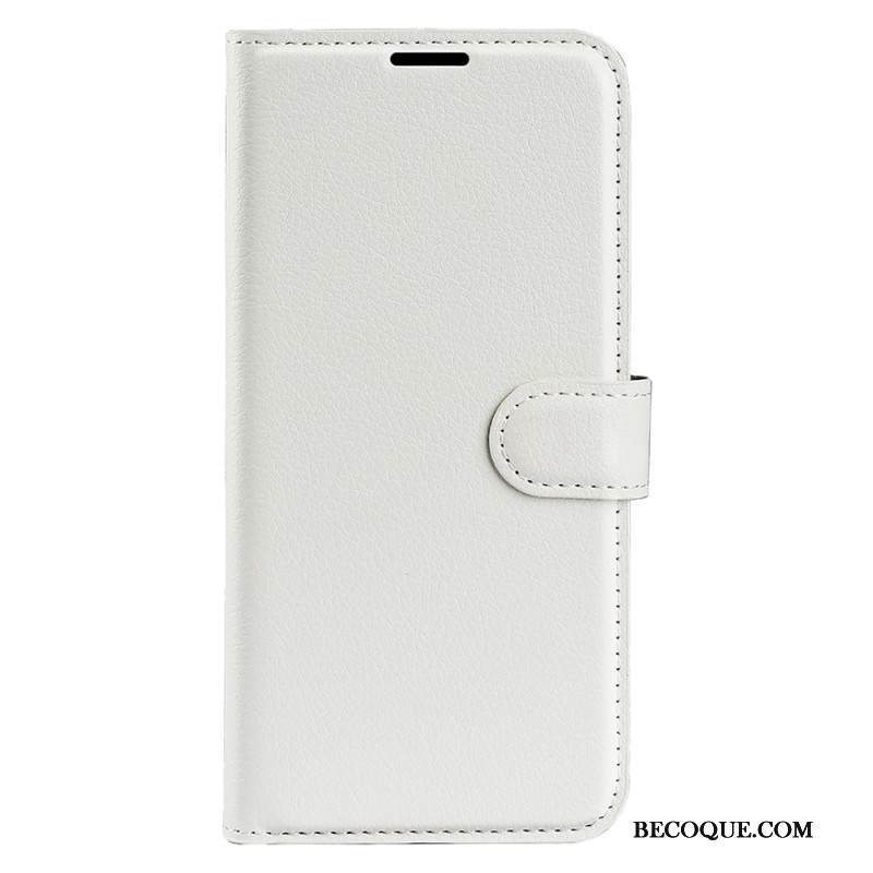 Nahkakotelo Samsung Galaxy S25 Plus 5g Klassinen Litsikuvioinen Keinonahka