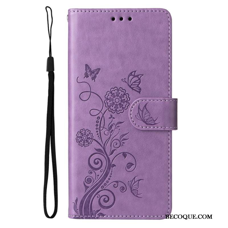 Nahkakotelo Samsung Galaxy S25 Plus 5g Pieniä Kukkia