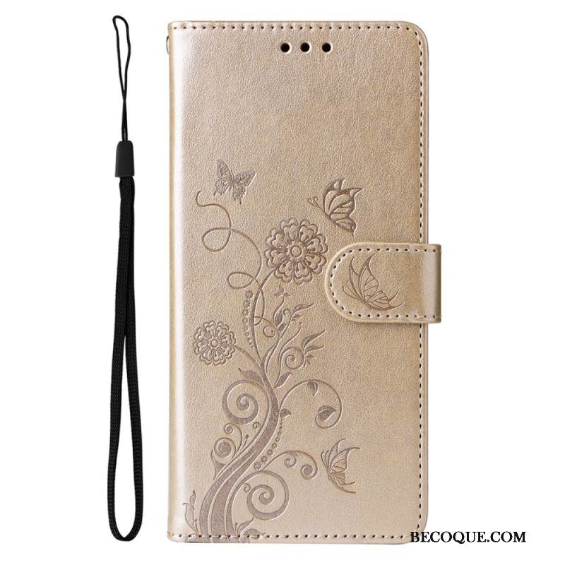 Nahkakotelo Samsung Galaxy S25 Plus 5g Pieniä Kukkia