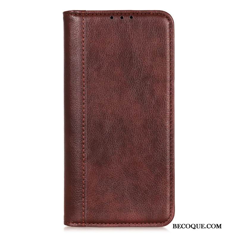 Nahkakotelo Samsung Galaxy S25 Ultra 5g Haljasnahkainen Litsi