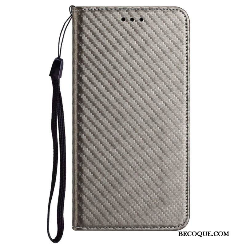 Nahkakotelo Samsung Galaxy S25 Ultra 5g Hiilikuitu Hihnalla Suojakuori