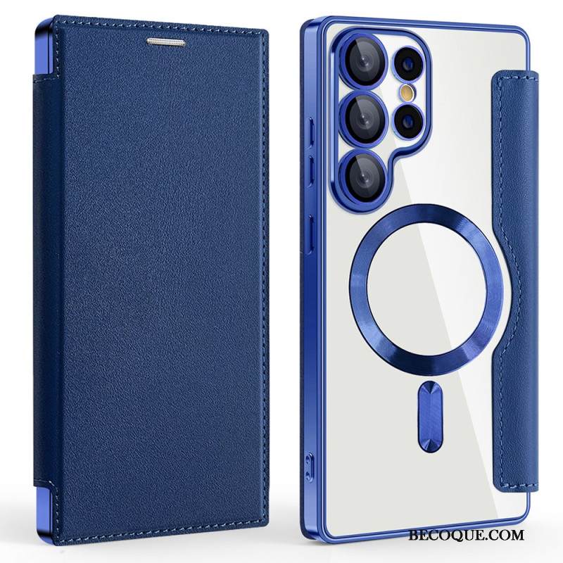 Nahkakotelo Samsung Galaxy S25 Ultra 5g Magsafe-yhteensopiva Rfid-suojatun Nahkakuvion Kanssa