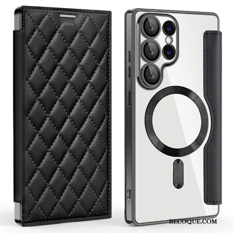 Nahkakotelo Samsung Galaxy S25 Ultra 5g Magsafe-yhteensopiva Tikattu