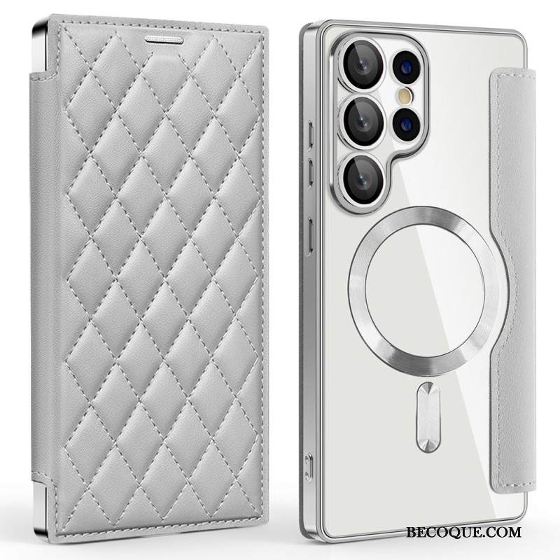 Nahkakotelo Samsung Galaxy S25 Ultra 5g Magsafe-yhteensopiva Tikattu