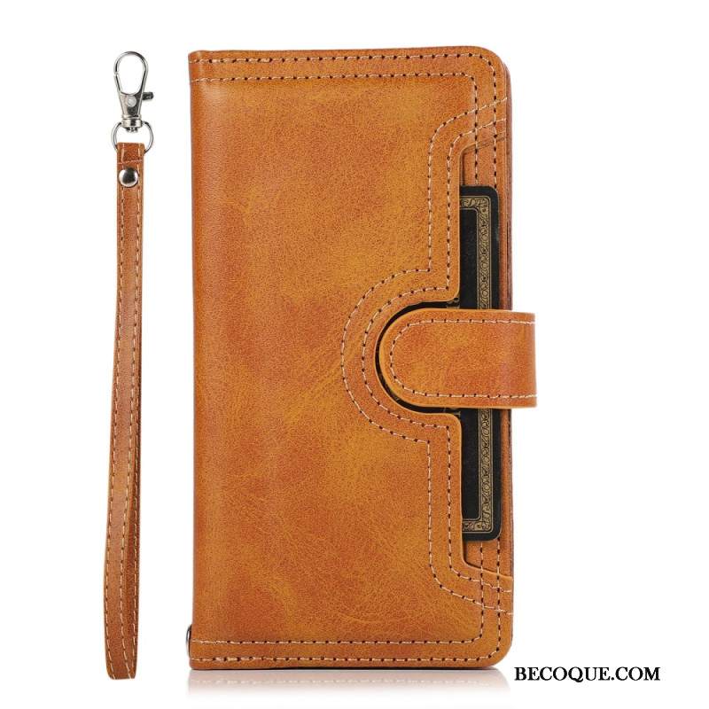 Nahkakotelo Samsung Galaxy S26 Magneettinen Lompakko Ja Nauha