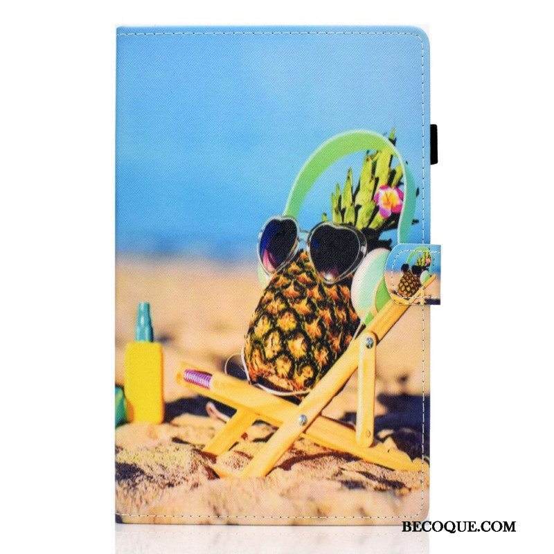 Nahkakotelo Samsung Galaxy Tab A8 (2021) Hauska Ranta