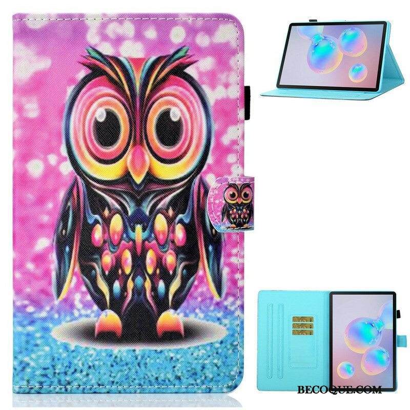 Nahkakotelo Samsung Galaxy Tab S8 / Tab S7 Burst Pöllö