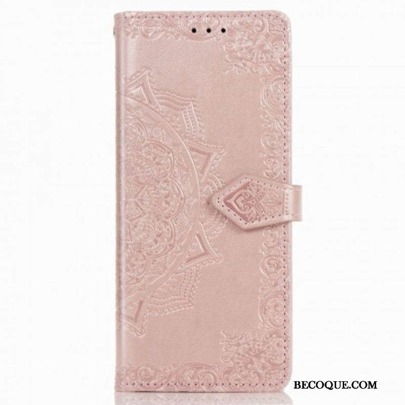 Nahkakotelo Samsung Galaxy Z Fold 3 5G Mandala Keskiaika