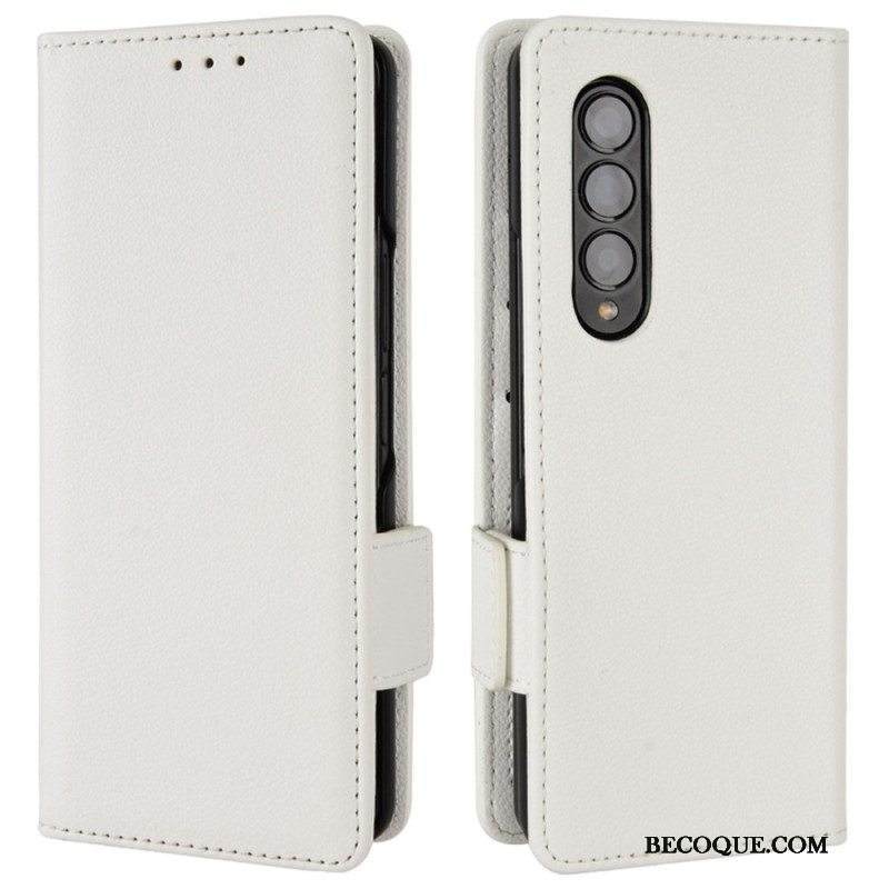 Nahkakotelo Samsung Galaxy Z Fold 4 Keinonahka Winston