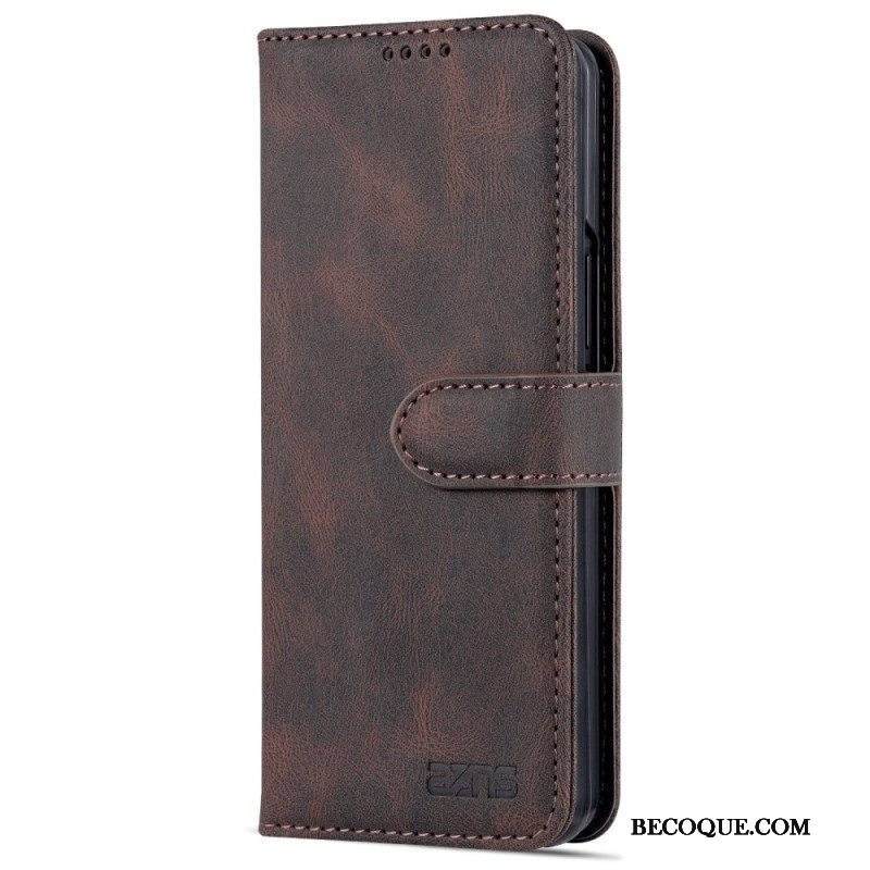 Nahkakotelo Samsung Galaxy Z Fold 4 Lompakkokuori Azns-ompelulompakko