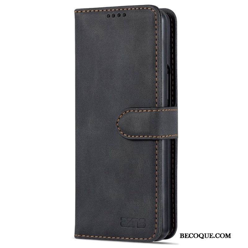 Nahkakotelo Samsung Galaxy Z Fold 4 Lompakkokuori Azns-ompelulompakko