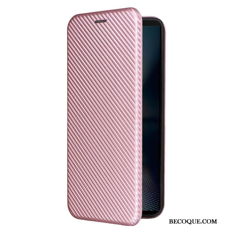 Nahkakotelo Sony Xperia 1 Vii Hiilikuitu