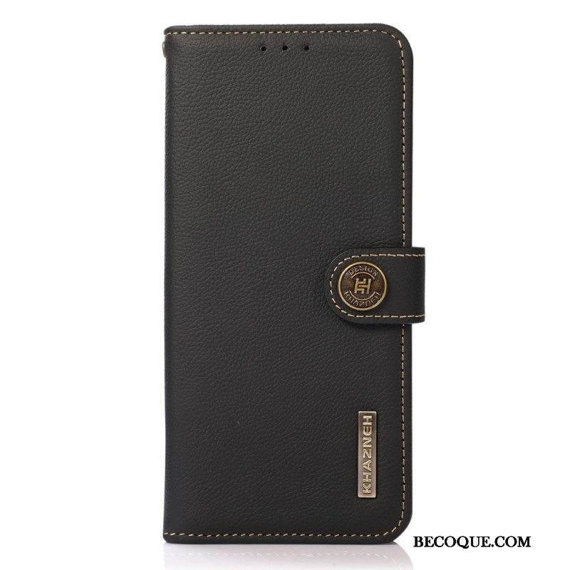 Nahkakotelo Sony Xperia 10 IV Khazneh Rfid Aitoa Nahkaa