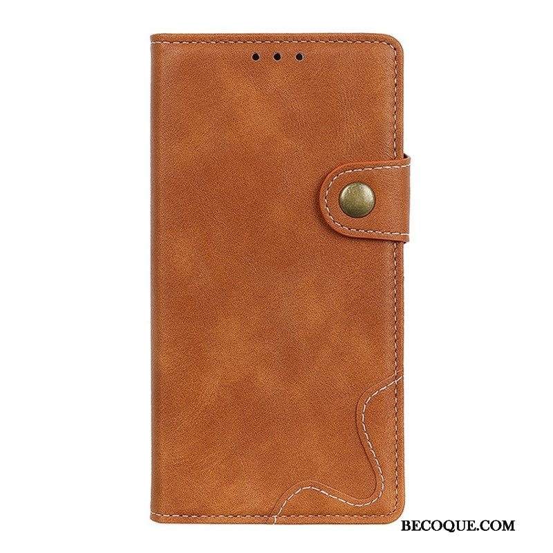 Nahkakotelo Sony Xperia 10 IV Ompelusuunnittelu