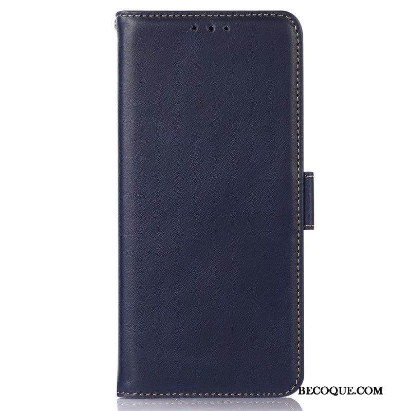 Nahkakotelo Sony Xperia 5 IV Aito Nahka Rfid-toiminto