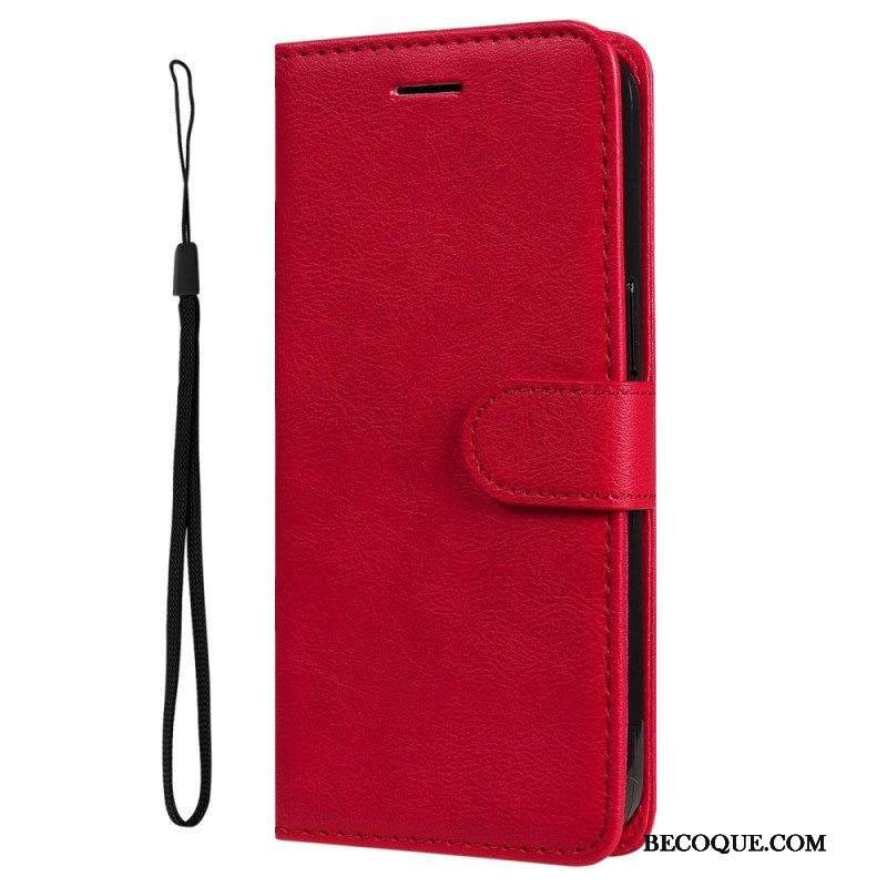 Nahkakotelo Sony Xperia 5 IV Suojaketju Kuori Tavallinen Hihnalla