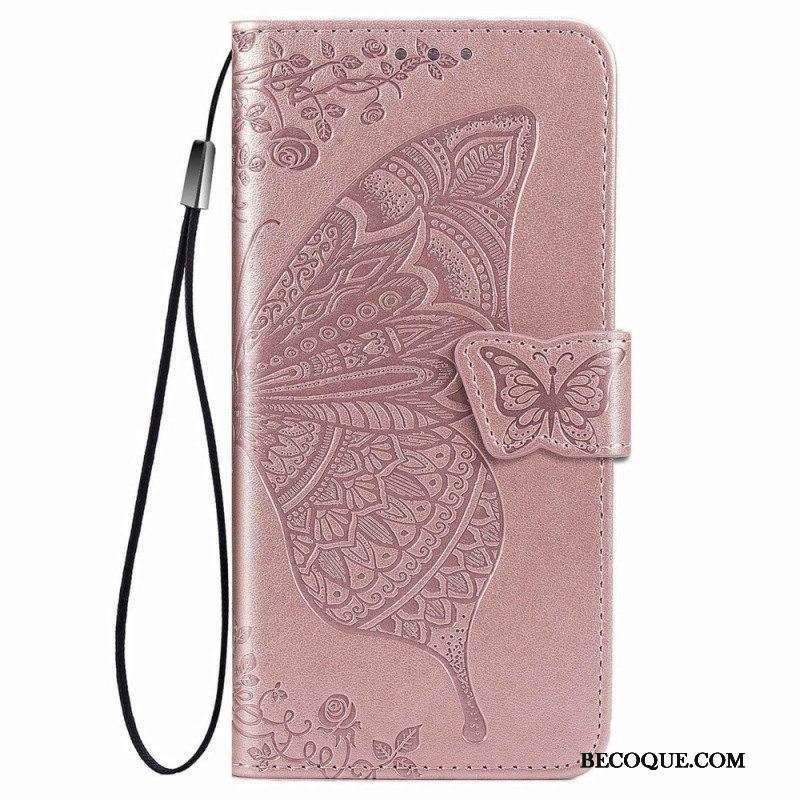 Nahkakotelo Xiaomi 12 Lite Barokki Perhonen