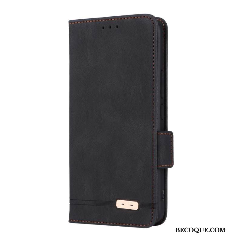 Nahkakotelo Xiaomi 15 Lompakko Metallisella Koristeella