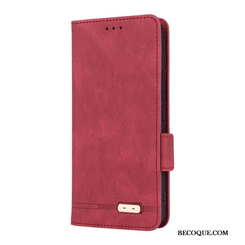 Nahkakotelo Xiaomi 15 Lompakko Metallisella Koristeella