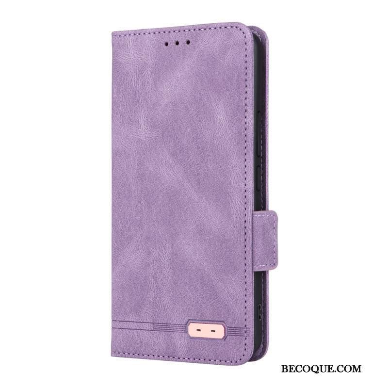 Nahkakotelo Xiaomi 15 Lompakko Metallisella Koristeella