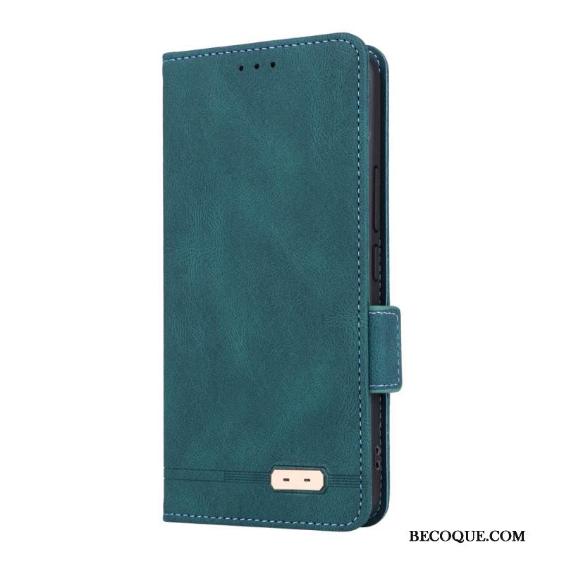 Nahkakotelo Xiaomi 15 Lompakko Metallisella Koristeella