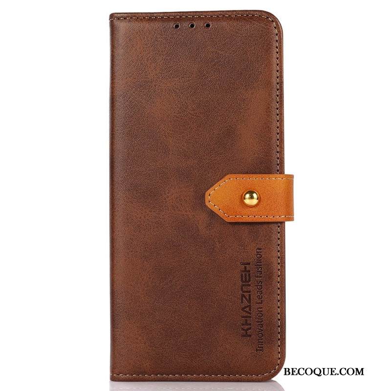 Nahkakotelo Xiaomi 15 Ultra Kultainen Lukko