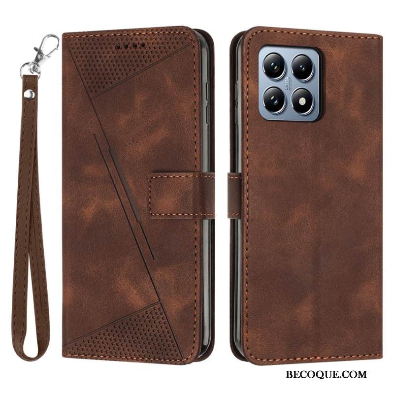 Nahkakotelo Xiaomi 15t Kolmiokuvio Ja Hihna