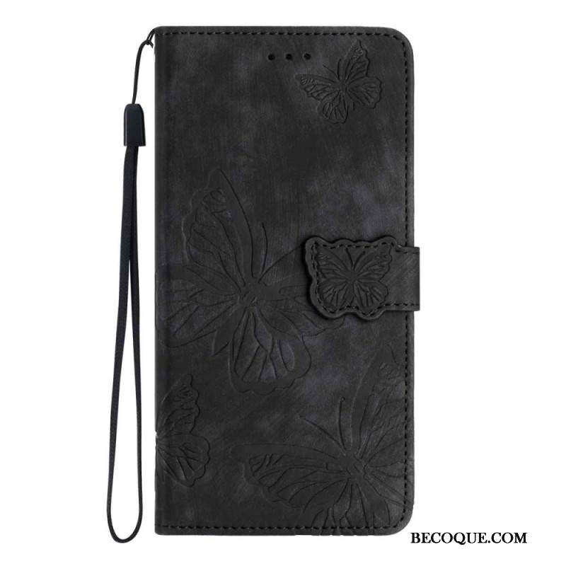 Nahkakotelo Xiaomi 15t Pro Mokkanahkaiset Perhoset