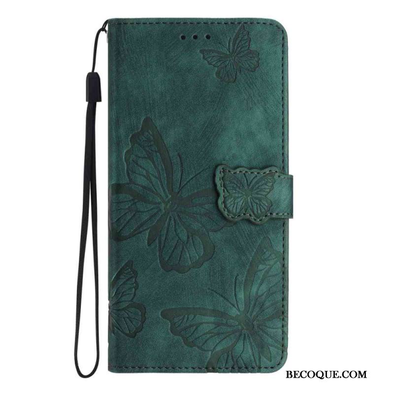 Nahkakotelo Xiaomi 15t Pro Mokkanahkaiset Perhoset