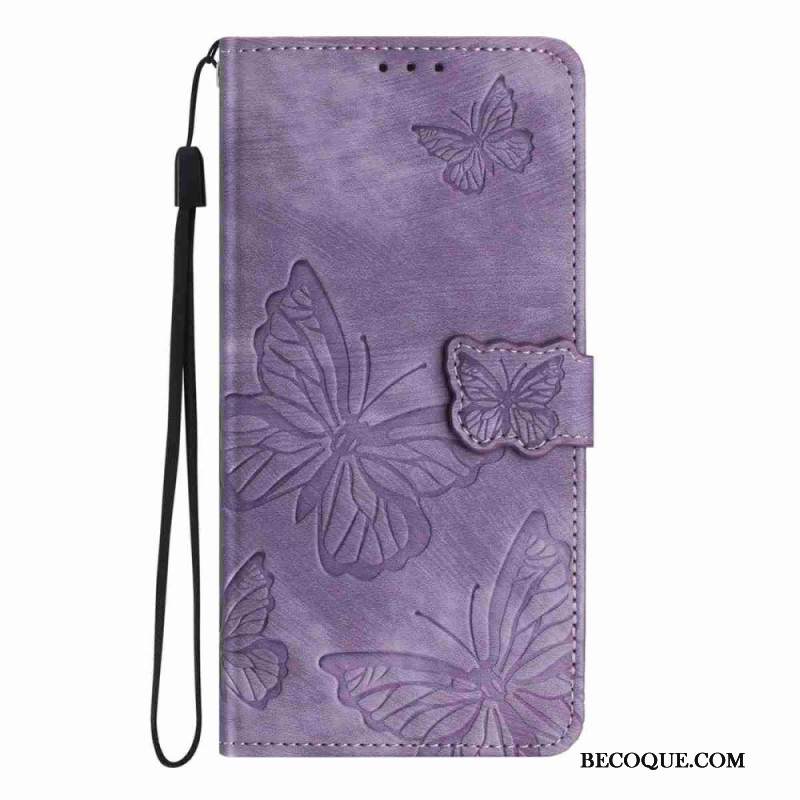 Nahkakotelo Xiaomi 15t Pro Mokkanahkaiset Perhoset