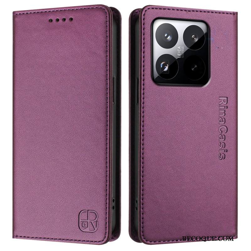 Nahkakotelo Xiaomi 15t Rfid-lompakko