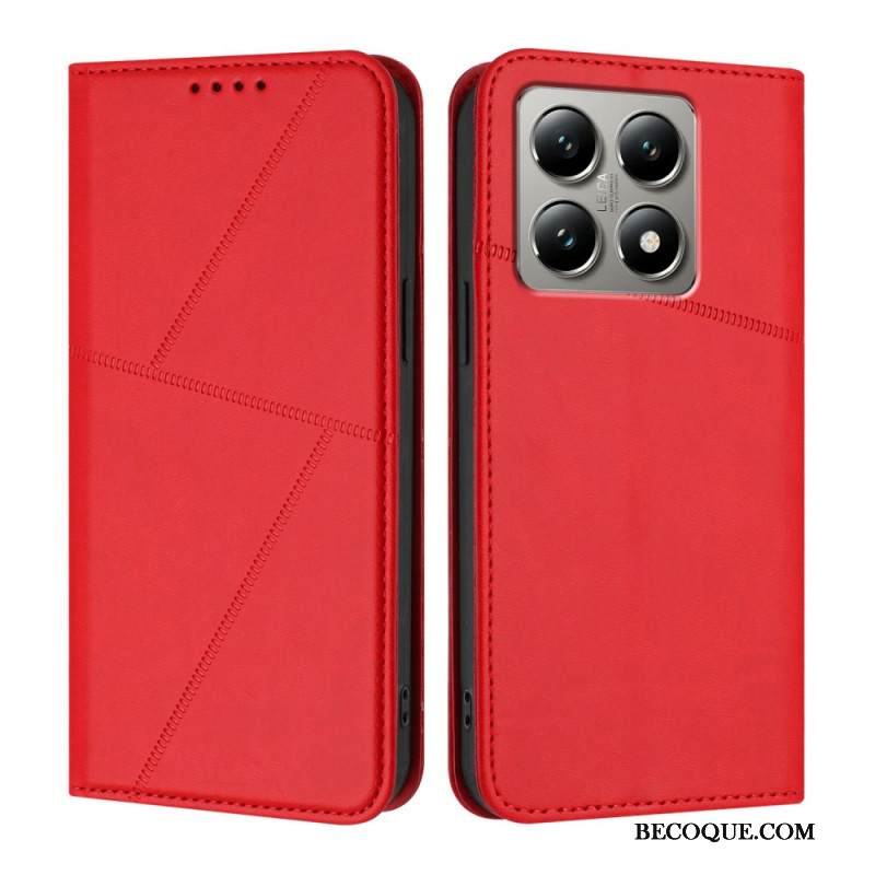 Nahkakotelo Xiaomi 15t Viivat Suojakuori