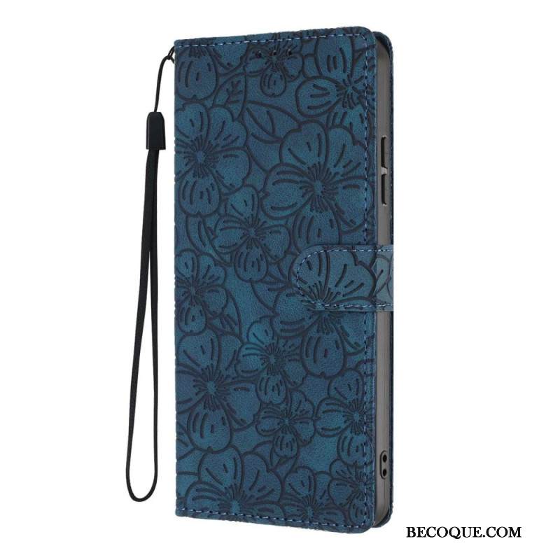 Nahkakotelo Xiaomi 17 Kukkakuvio