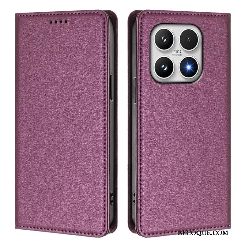 Nahkakotelo Xiaomi 17 Magneettinen Suljin Ja Rfid-suojaus