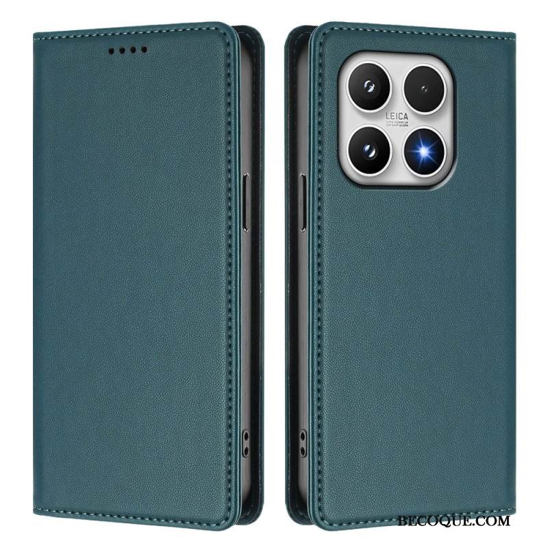 Nahkakotelo Xiaomi 17 Magneettinen Suljin Ja Rfid-suojaus