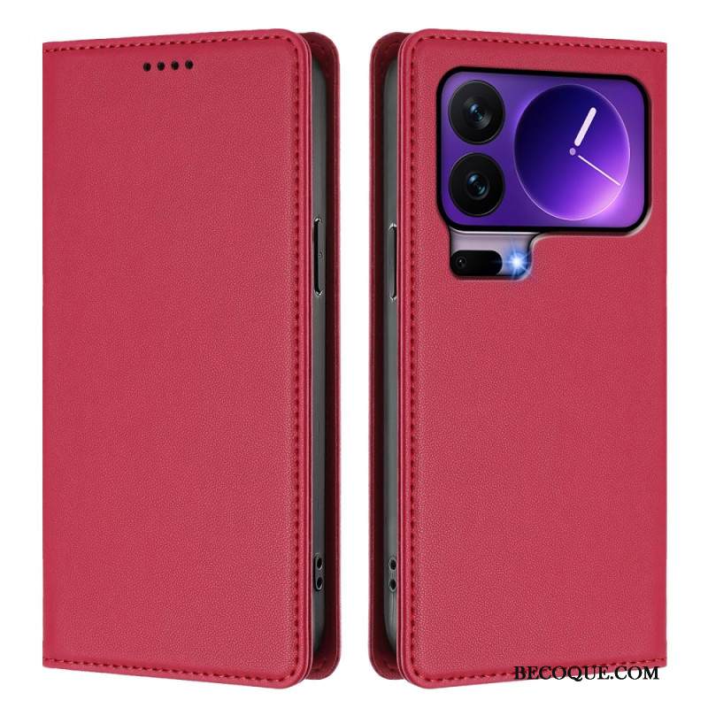 Nahkakotelo Xiaomi 17 Pro Magneettinen Suljin Ja Rfid-suojaus