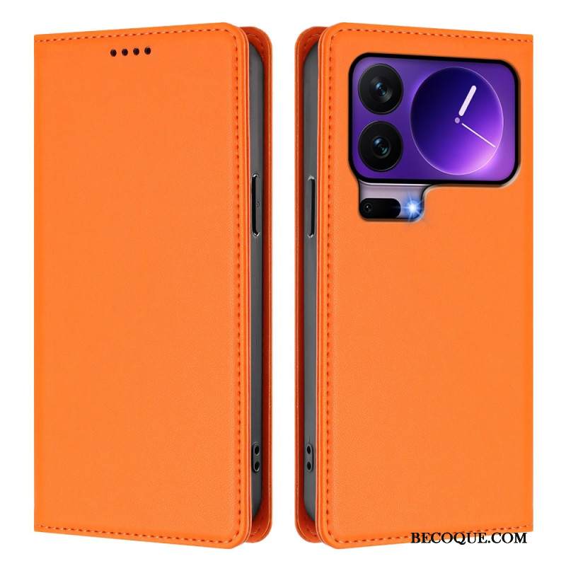 Nahkakotelo Xiaomi 17 Pro Magneettinen Suljin Ja Rfid-suojaus