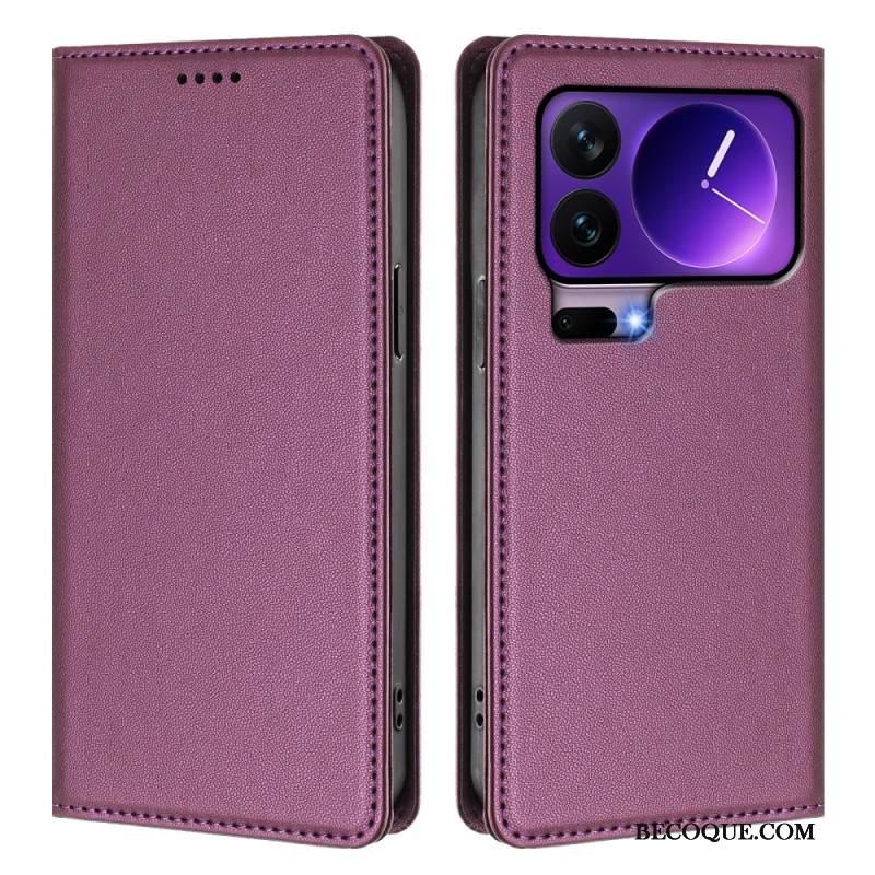 Nahkakotelo Xiaomi 17 Pro Magneettinen Suljin Ja Rfid-suojaus