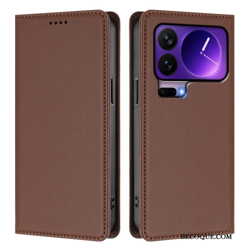 Nahkakotelo Xiaomi 17 Pro Magneettinen Suljin Ja Rfid-suojaus