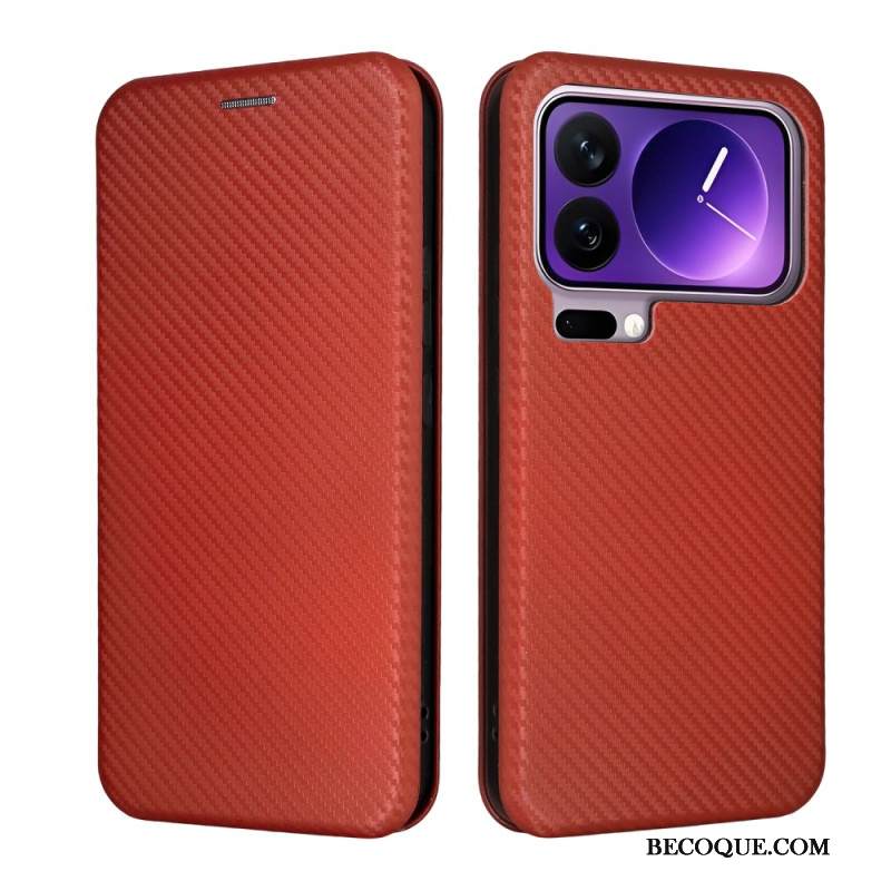 Nahkakotelo Xiaomi 17 Pro Max Hiilikuitu