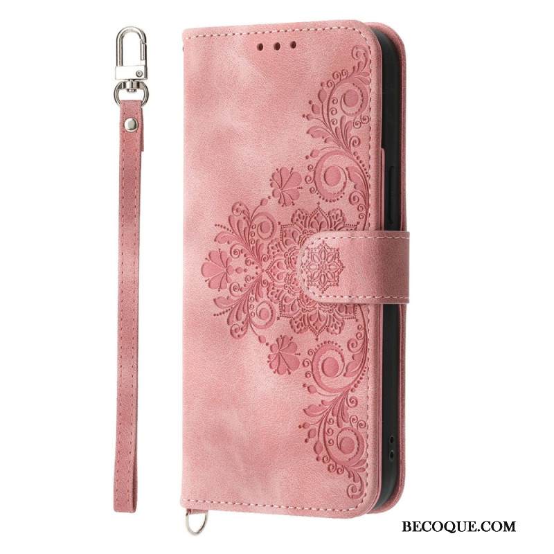 Nahkakotelo Xiaomi 17 Pro Max Pitsi Hihnalla Ja Olkahihnalla