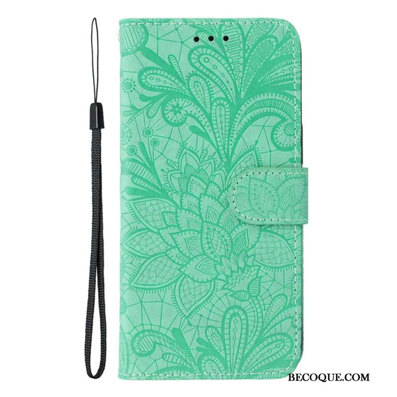 Nahkakotelo Xiaomi 17 Pro Max Pitsikukat