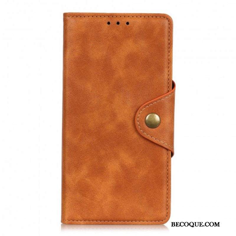 Nahkakotelo Xiaomi Redmi Note 10 / 10S Keinonahkainen Nappi