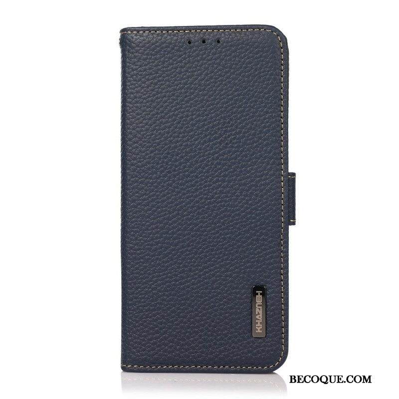 Nahkakotelo Xiaomi Redmi Note 10 / 10S Litchi Nahka Khazneh Rfid