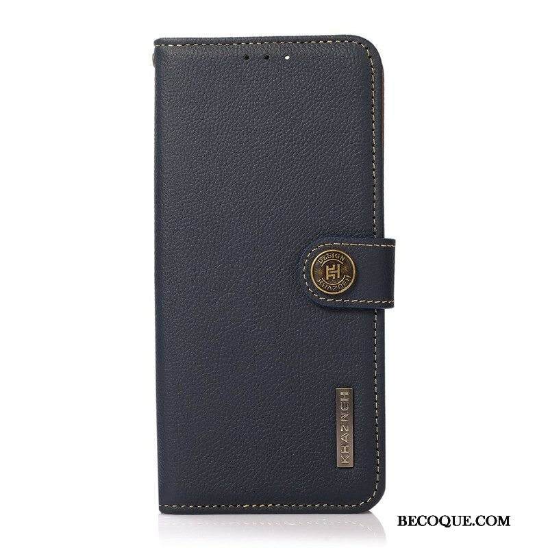 Nahkakotelo Xiaomi Redmi Note 10 5G Khazneh Rfid Aitoa Nahkaa