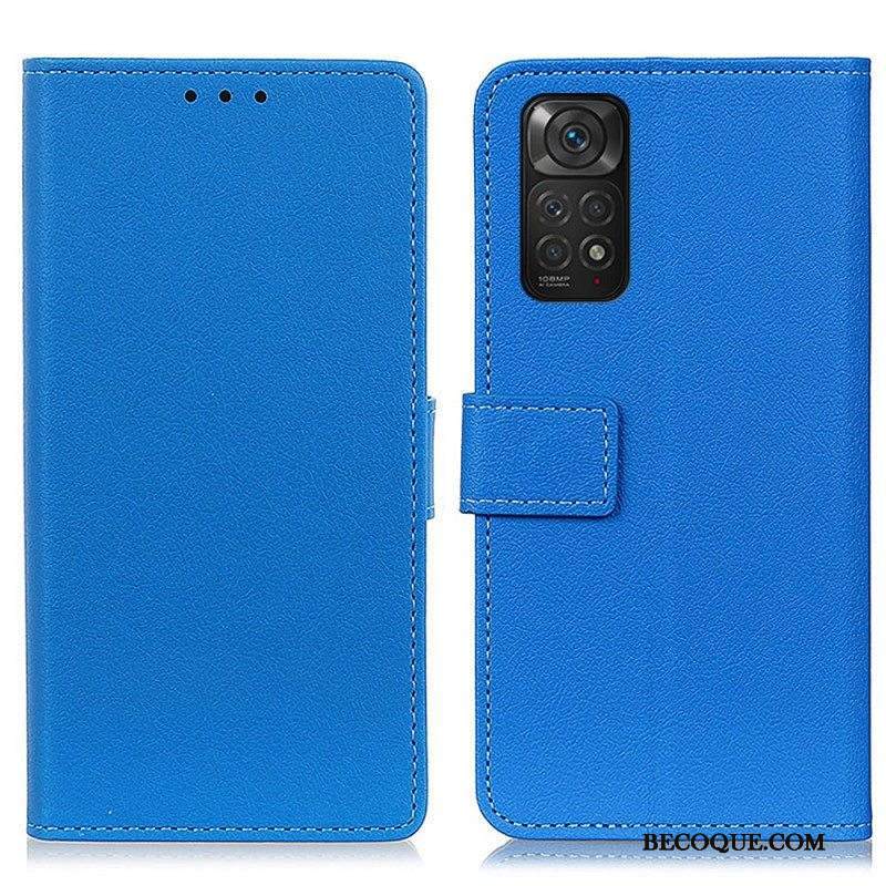 Nahkakotelo Xiaomi Redmi Note 11 / 11S Premium Lychee Faux Leather