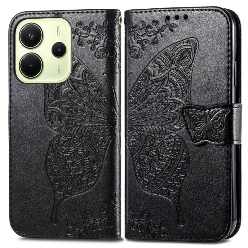 Nahkakotelo Xiaomi Redmi Note 14 4g Barokkityylinen Perhonen