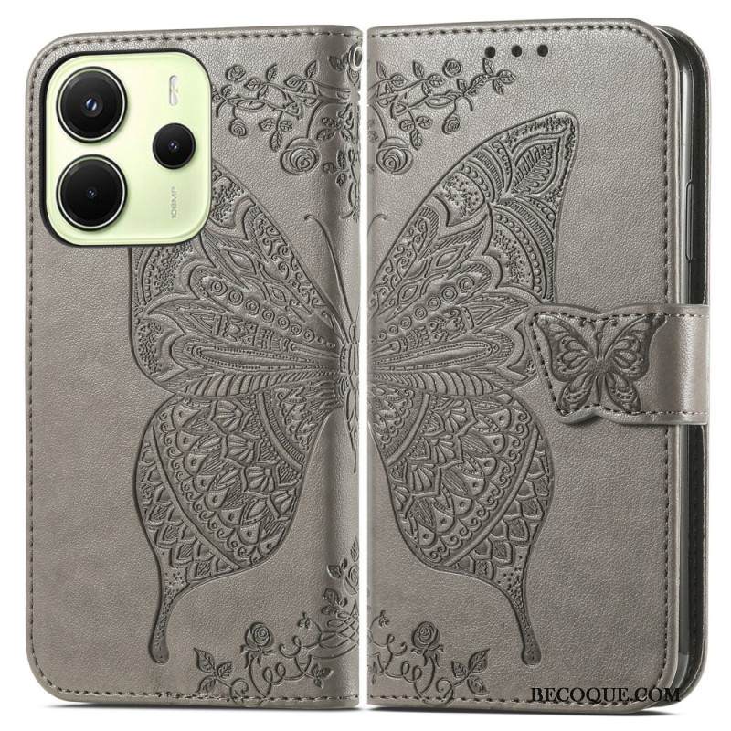 Nahkakotelo Xiaomi Redmi Note 14 4g Barokkityylinen Perhonen