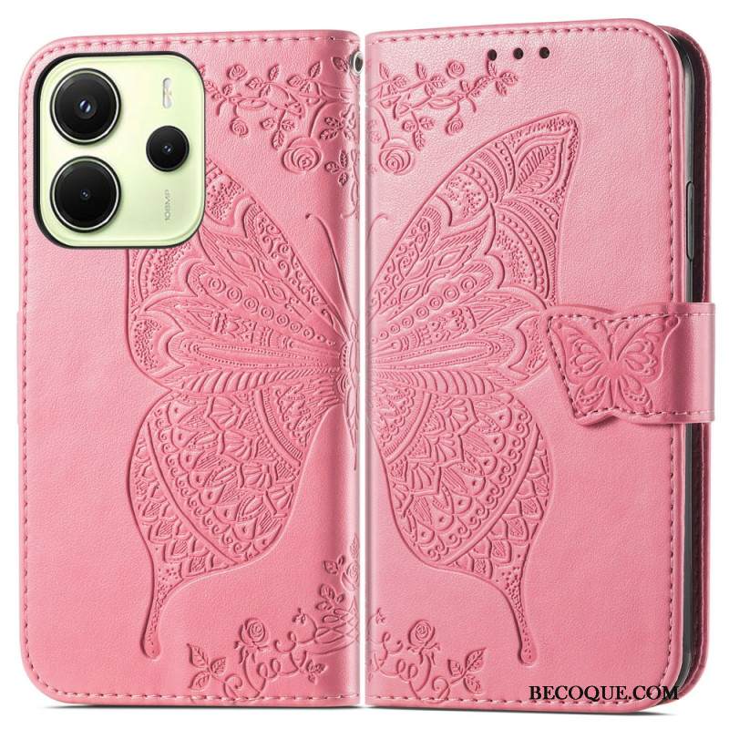 Nahkakotelo Xiaomi Redmi Note 14 4g Barokkityylinen Perhonen