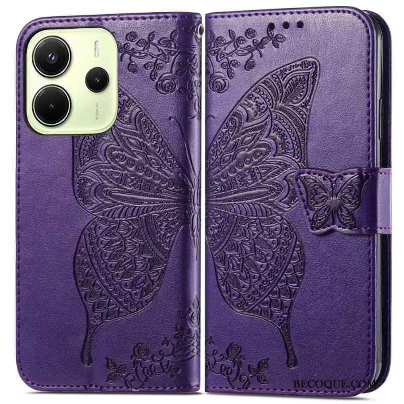 Nahkakotelo Xiaomi Redmi Note 14 4g Barokkityylinen Perhonen